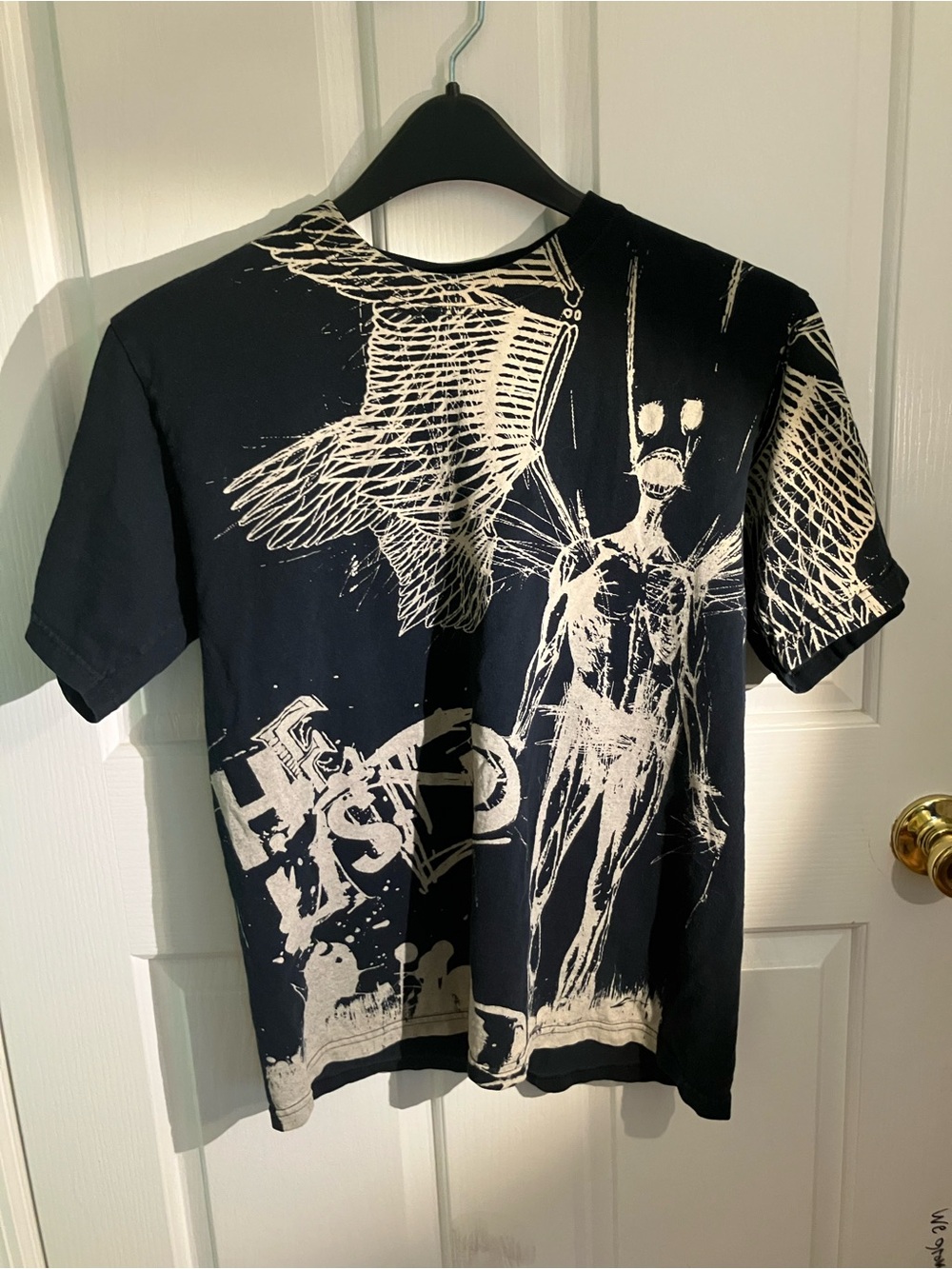 Anvil Black & Cream Graphic Short-Sleeve Tee